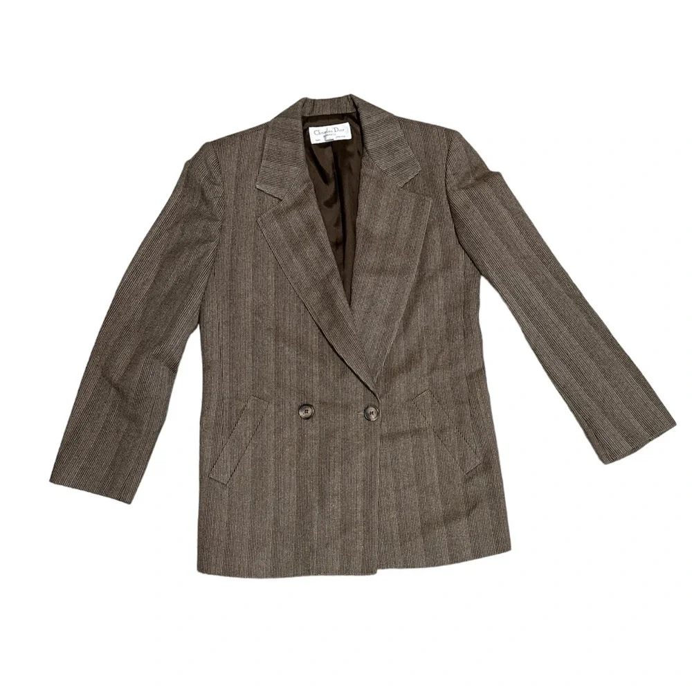 Christian Dior Women Blazer Wool Vintage Size 4 Used Condition